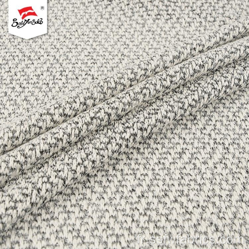 Tissu tricoté trame teint en fil doux